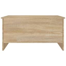 Berkfield Home Coffee Table Sonoma Oak 80x55.5x41.5 cm Engineered Wood in Brown - thumbnail 4
