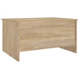 Berkfield Home Coffee Table Sonoma Oak 80x55.5x41.5 cm Engineered Wood in Brown - thumbnail 3