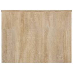 Berkfield Home Coffee Table Sonoma Oak 80x55.5x41.5 cm Engineered Wood in Brown - thumbnail 5