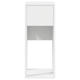 Berkfield Home Computer Tower Stand with Drawer White 30x44x74 cm - Size: 30 x 44 x 74 cm - thumbnail 5