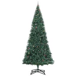 Berkfield Home Artificial Pre-lit Christmas Tree with Ball Set Green 500 cm - thumbnail 6