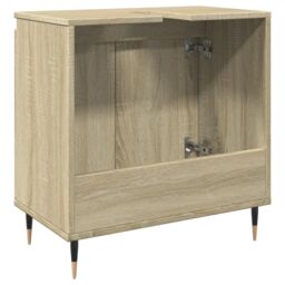 Berkfield Home Bathroom Cabinet Sonoma Oak 58x33x60 cm Engineered Wood in Brown - Size: 58 x 33 x 60 cm - thumbnail 6