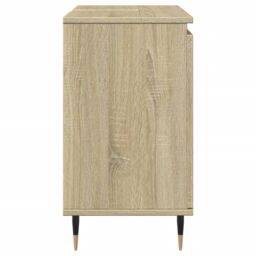 Berkfield Home Bathroom Cabinet Sonoma Oak 58x33x60 cm Engineered Wood in Brown - Size: 58 x 33 x 60 cm - thumbnail 5