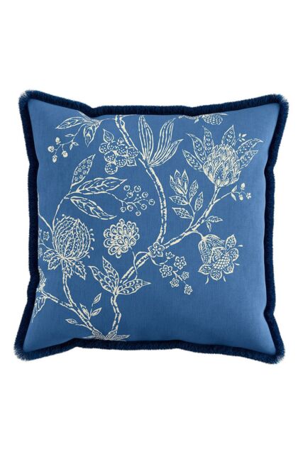 Sanderson 'Amanpuri / Jamilia' Cushion in Blue - Size: 45 cm x 45 cm - image 1