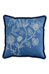 Sanderson 'Amanpuri / Jamilia' Cushion in Blue - Size: 45 cm x 45 cm - thumbnail 1