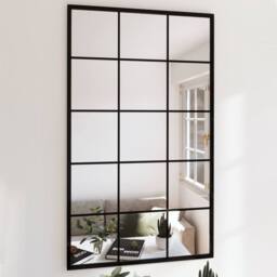 Berkfield Home Wall Mirrors 2 pcs Black 100x60 cm Metal - thumbnail 2