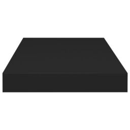Berkfield Home Floating Wall Shelves 2 pcs Black 50x23x3.8 cm MDF - thumbnail 5