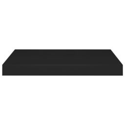 Berkfield Home Floating Wall Shelves 2 pcs Black 50x23x3.8 cm MDF - thumbnail 4
