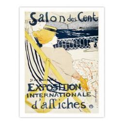 Artery8 Toulouse Lautrec Framed Wall Art Salon des Cent Exhibition Advert - Size: A4 - thumbnail 3