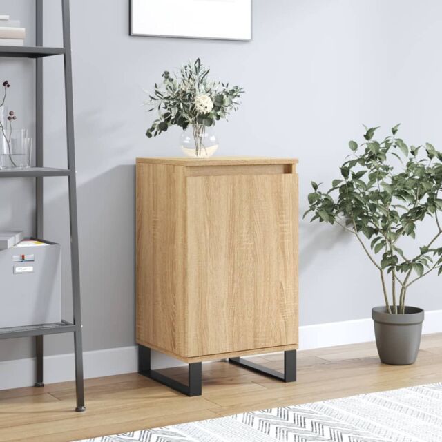 Berkfield Home Sideboard Sonoma Oak 40x35x70 cm Engineered Wood in Grey - Size: 40 x 35 x 70 cm - image 1