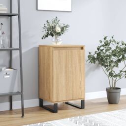 Berkfield Home Sideboard Sonoma Oak 40x35x70 cm Engineered Wood in Grey - Size: 40 x 35 x 70 cm