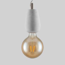 FurnitureboxUK Alice Grey Concrete Pendant Ceiling Light - thumbnail 3
