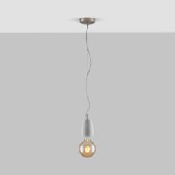 FurnitureboxUK Alice Grey Concrete Pendant Ceiling Light - thumbnail 1