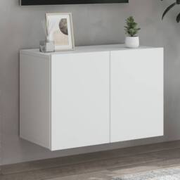 Berkfield Home TV Cabinet Wall-mounted White 60x30x41 cm - Size: 60 x 30 x 41 cm - thumbnail 2