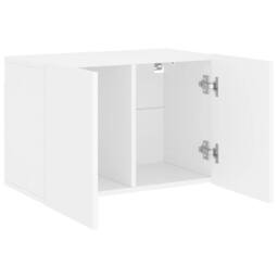 Berkfield Home TV Cabinet Wall-mounted White 60x30x41 cm - Size: 60 x 30 x 41 cm - thumbnail 5