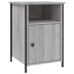 Berkfield Home Elegant Bedside Cabinet Grey Sonoma 40x42x60 cm Engineered Wood - Size: 40 x 42 x 60 cm - thumbnail 3