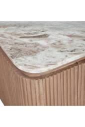 IH Design Upton Natural Marble Mango Wood Large TV Cabinet Taupe in Brown - thumbnail 6