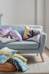 Fusion 'Alma' Soft Touch Velvet Filled Cushion in Natural - Size: 43 cm x 43 cm - thumbnail 5