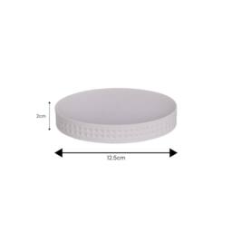 Showerdrape Maison Soft White Shimmer Bathroom Accessory Set - Soap Dish & Toothbrush Holder - thumbnail 5