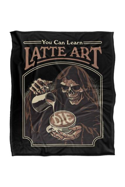 Steven Rhodes Latte Art Silky Touch Super Soft Throw Blanket - Size: Large - image 1