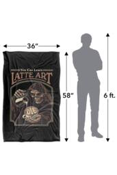 Steven Rhodes Latte Art Silky Touch Super Soft Throw Blanket - Size: Large - thumbnail 3