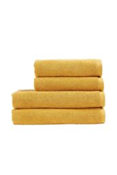 CHRISTY 'Brixton' Luxury Textured 100% Cotton Towels in Yellow - thumbnail 2