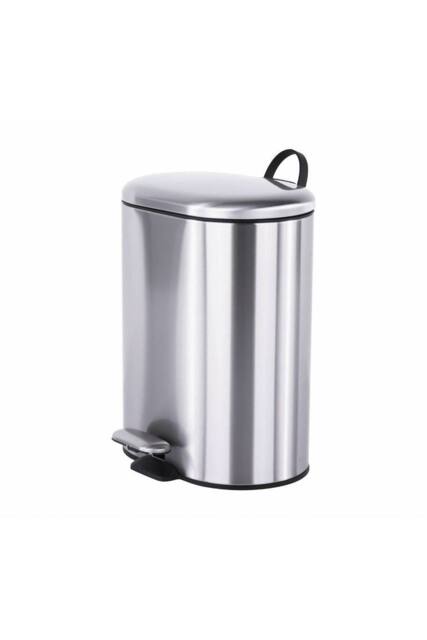 Cosmic Bathroom Bin 6L Pedal Removable Bucket Silver Essentials Collection in Metallics - image 1