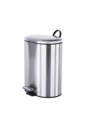 Cosmic Bathroom Bin 6L Pedal Removable Bucket Silver Essentials Collection in Metallics - thumbnail 1
