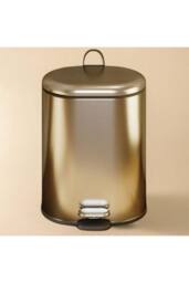 Cosmic Bathroom Bin 6L Pedal Removable Bucket Silver Essentials Collection in Metallics - thumbnail 2