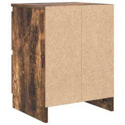 Berkfield Home TV Cabinet Smoked Oak 40x35x54 cm Engineered Wood in Brown - Size: 40 x 35 x 54 cm - thumbnail 8
