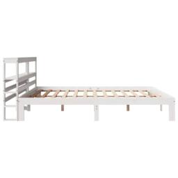 Berkfield Home Bed Frame with Headboard without Mattress White 180x200 cm Super King - thumbnail 5