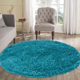 Desire Rugs Modern Elegant Soft Shaggy Rug for Living Rooms - Stylish Area Rugs in Teal - Size: 80 cm x 150 cm - thumbnail 6