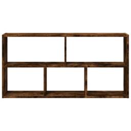 Berkfield Home Wall Shelf Smoked Oak 100x25x50 cm Engineered Wood in Brown - Size: 100 x 25 x 50 cm - thumbnail 4