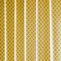 Luxury Living Modern Geometric Two-Tone Jacquard Lined Pencil Pleat Taped Curtains in Yellow - Size: 117 cm width x 229 cm drop - thumbnail 3
