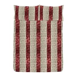 K Collection Athena Reversible Duvet Set in Light Red - Size: Single - thumbnail 3