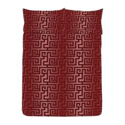 K Collection Athena Reversible Duvet Set in Light Red - Size: Single - thumbnail 4
