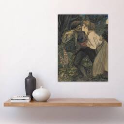 "Artery8 La Chienne Au Loup Painting Steinlen Wall Art Poster Print - Size: W12"" x H16""" - thumbnail 4