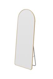 Living and Home Modern Arched Metal Floor Mirror in Gold - thumbnail 4