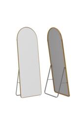 Living and Home Modern Arched Metal Floor Mirror in Gold - thumbnail 3