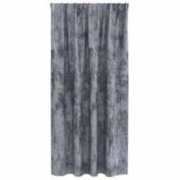 Berkfield Home Velvet Curtains 2 pcs with Eyelets Silver Grey 175x140 cm - thumbnail 4