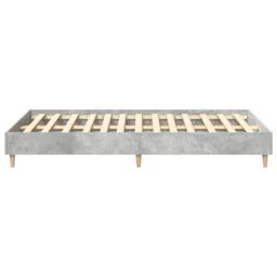 Berkfield Home Bed Frame 120x190 cm in Concrete Grey with Engineered Wood - thumbnail 7