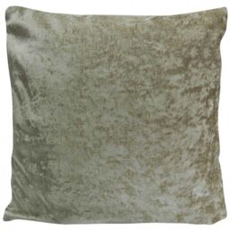 Rapport Home Crushed Velvet Cushion Cover (45X45cm) in Cream - Size: 45 cm x 45 cm - thumbnail 1