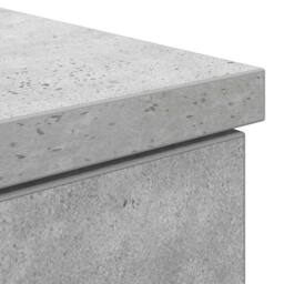 Berkfield Home Desk Concrete Grey 140x49x76 cm Engineered Wood - Size: 140 x 49 x 76 cm - thumbnail 9