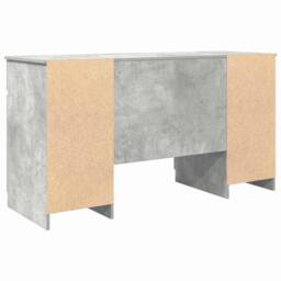 Berkfield Home Desk Concrete Grey 140x49x76 cm Engineered Wood - Size: 140 x 49 x 76 cm - thumbnail 6