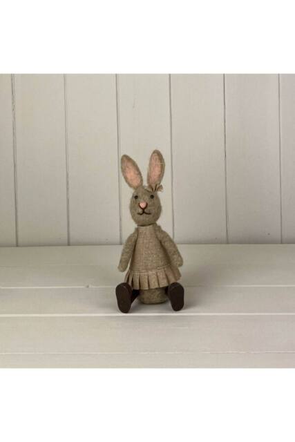 KDMD Wool Rabbit Brown Ornament - image 1