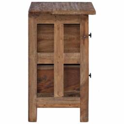Berkfield Home Nightstand Solid Reclaimed Wood 40x30x51 cm in Brown - Size: 40 x 30 x 51 cm - thumbnail 6