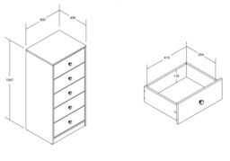 Flair Wizard Mid High Cabin Station with Storage in White - Size: Single - thumbnail 5