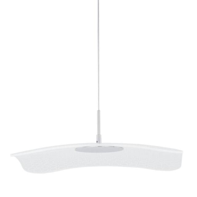 Netlighting Modern LED Hanging Pendant Chrome Clear Warm White 3000K 550lm in Silver - image 1