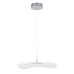 Netlighting Modern LED Hanging Pendant Chrome Clear Warm White 3000K 550lm in Silver - thumbnail 2