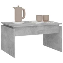 Berkfield Home Coffee Table Concrete Grey 68x50x38 cm Engineered Wood - Size: 68 x 50 x 38 cm - thumbnail 4